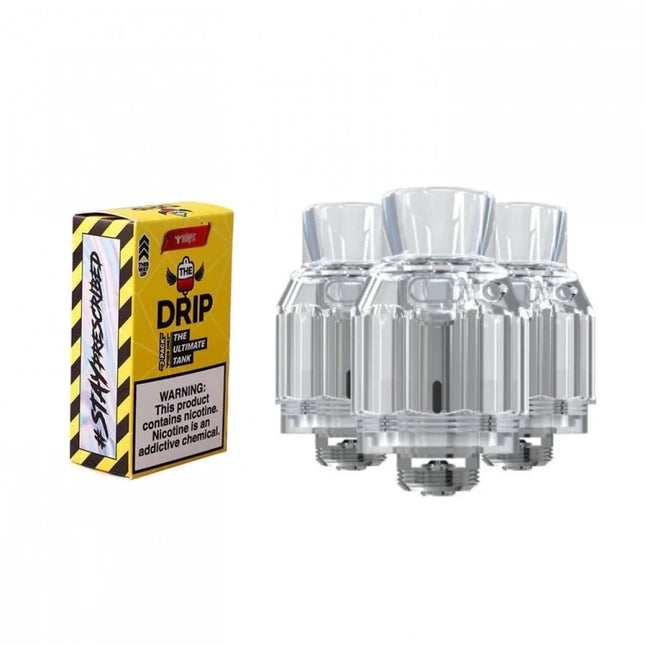 خزان فيب هاردوير دروب تانك من DR Vapes مع تصميم أنيق وشفاف لعرض السائل الداخلي، يستخدم للمودات فيب.