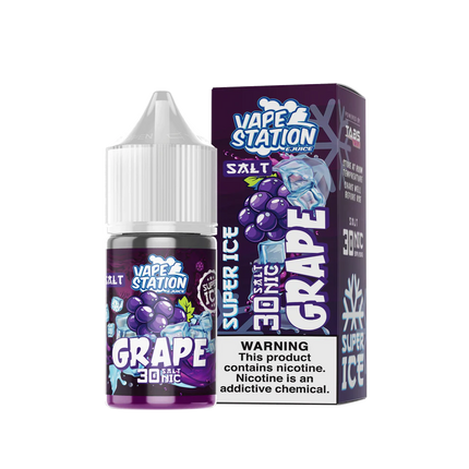 Vape Station Super Ice SaltNic Grape