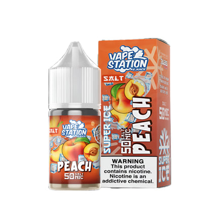 Vape Station Super Ice SaltNic Peach