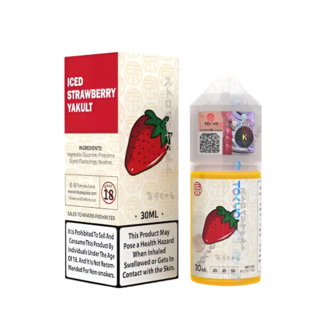 Tokyo SaltNic Iced Strawberry Yakult  فراولة مثلج