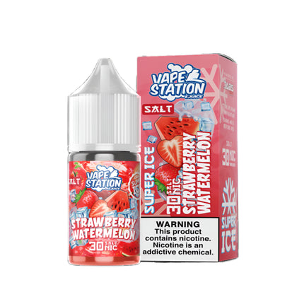 Vape Station Super Ice SaltNic Strawberry Watermelon فراوله بطيخ ساقع