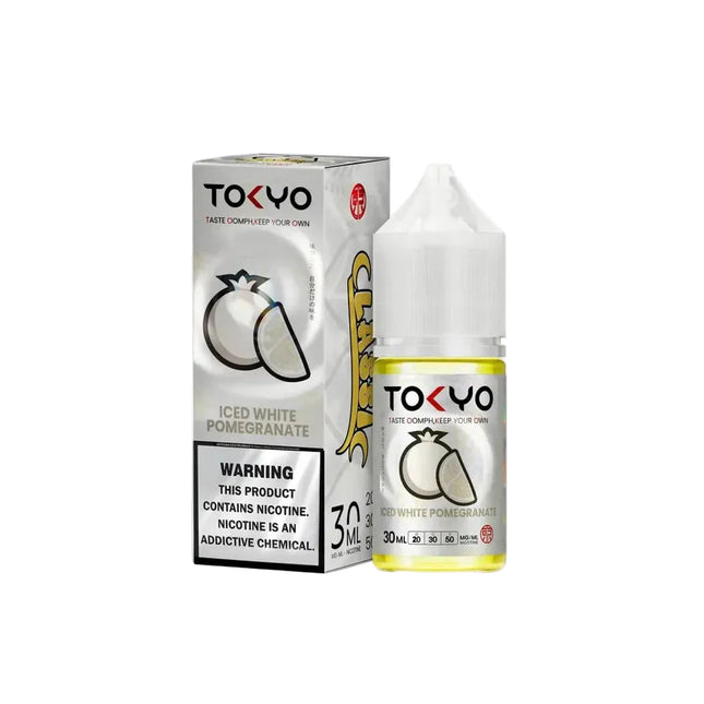 Tokyo SaltNic Iced White Pomegranate رمان ساقع