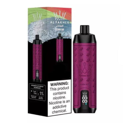 Crown Bar Alfakher Pro 15K Cherry Fiesta Disposable توت كريز