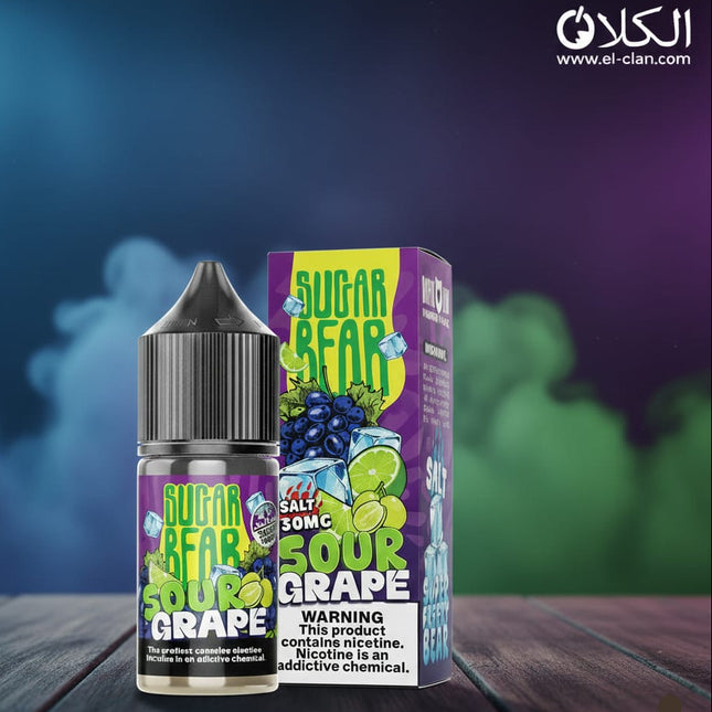 Sugar Bear SaltNic Super Freezy Sour Grape عنب ليمون ساقع