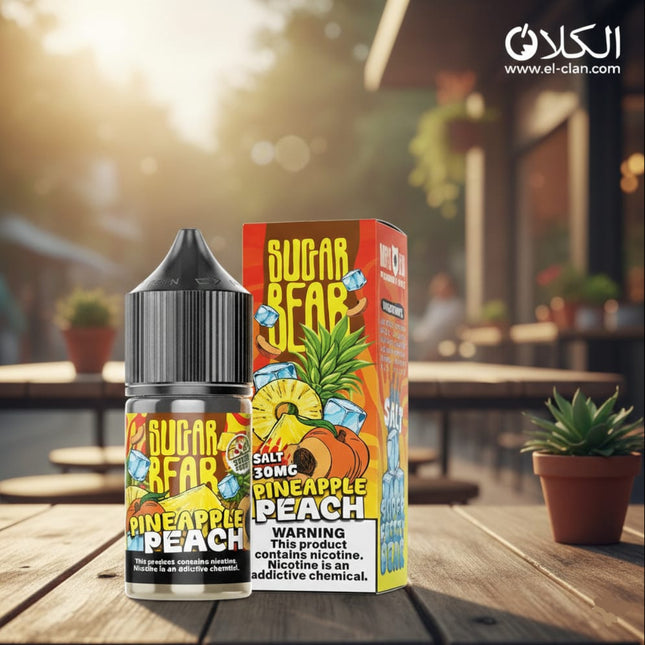 Sugar Bear SaltNic Super Freezy Pineapple Peach اناناس خوخ ساقع