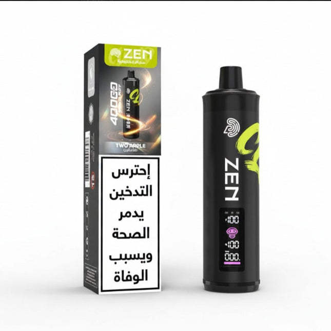 شيشة زين كلاود 40 ألف تفاحتين فيب ديسبوسبل مع نكهة التفاح، منتج سهل الاستخدام وخالي من التدخين