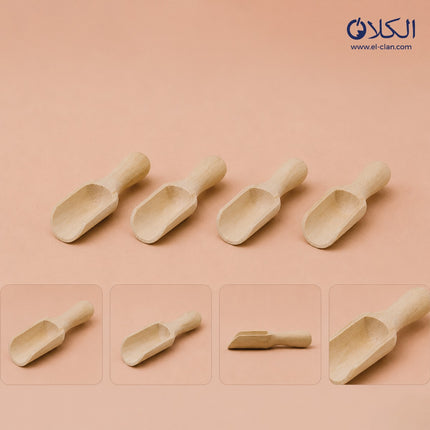 Mini Wooden Scoops  طقم ملاعق غرف خشبية صغيرة