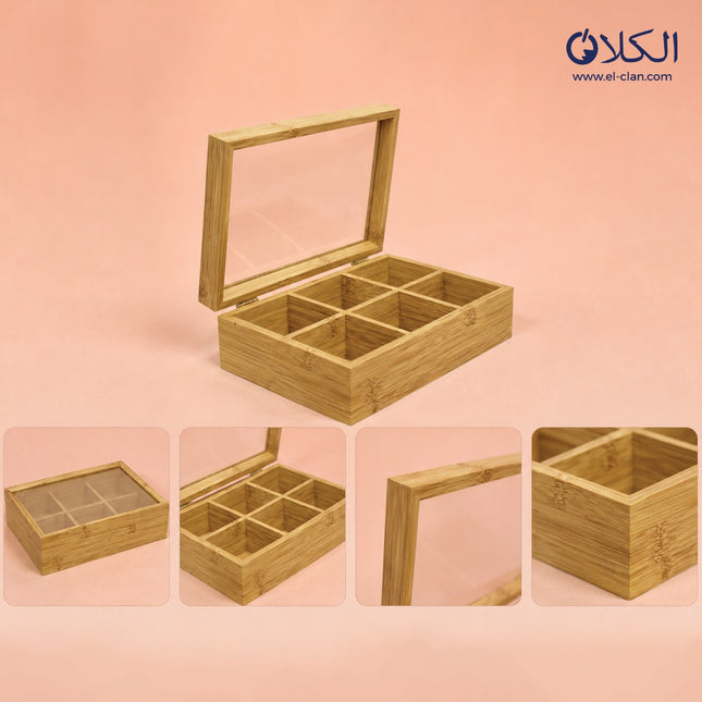 Wooden Tea Box علبة شاي خشب