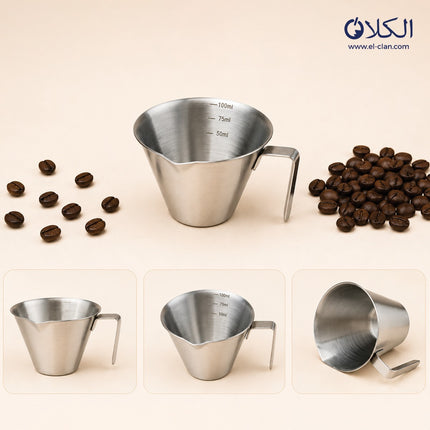 Stainless Steel Espresso Measuring Shot Cup كوب إسبريسو معياري ستانلس