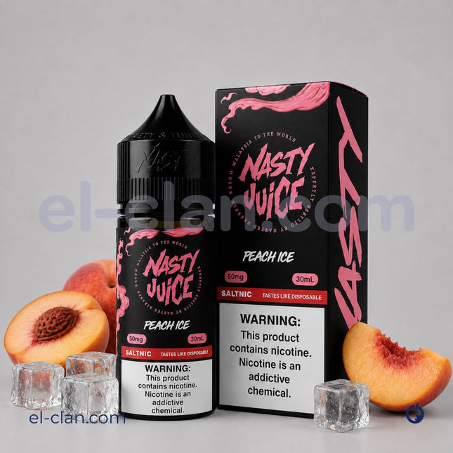 Nasty SaltNic Peach Ice خوخ ساقع
