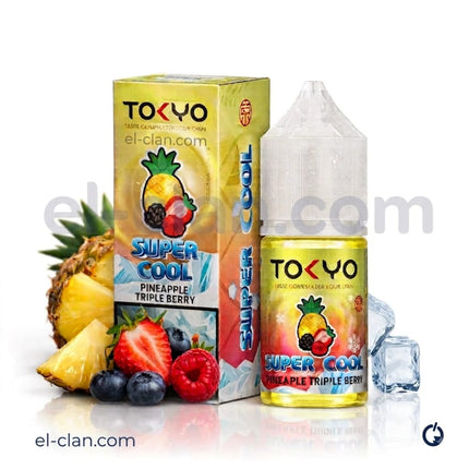 Tokyo SaltNic Super Cool Pineapple Triple Berry اناناس توت ساقع