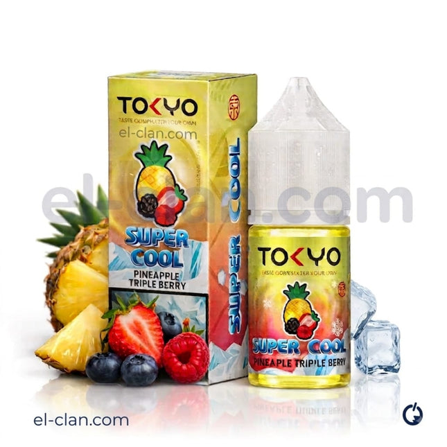 Tokyo SaltNic Super Cool Pineapple Triple Berry اناناس توت ساقع