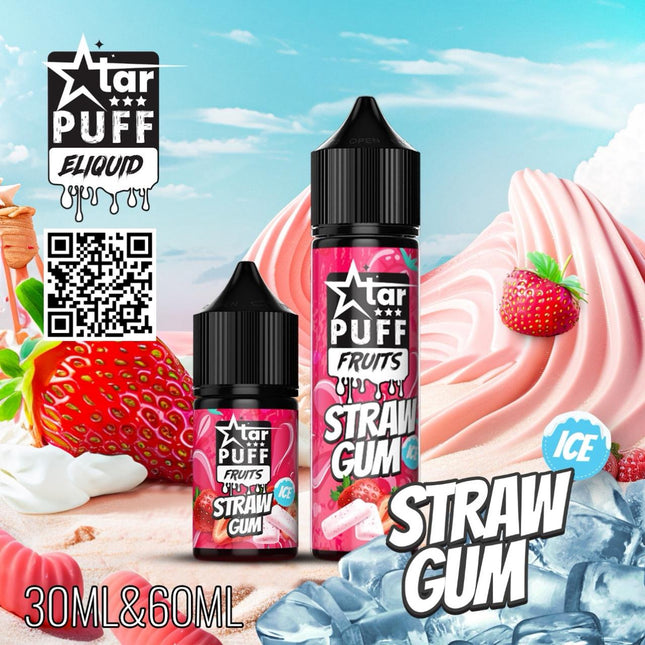 Star Puff Straw Gum Ice