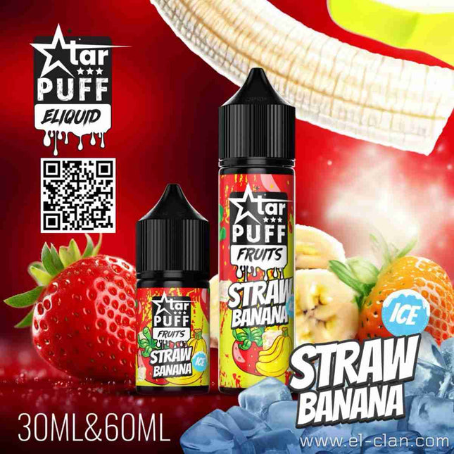 Star Puff Straw Banana Ice