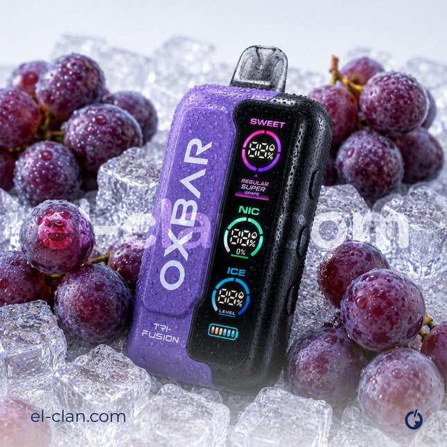 Oxbar Super Cool 50k Grape Ice عنب ساقع جدا