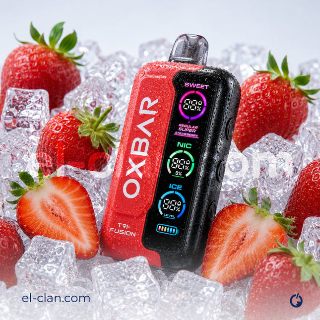 Oxbar Super Cool 50k Strawberry Ice فراولة ساقع جدا