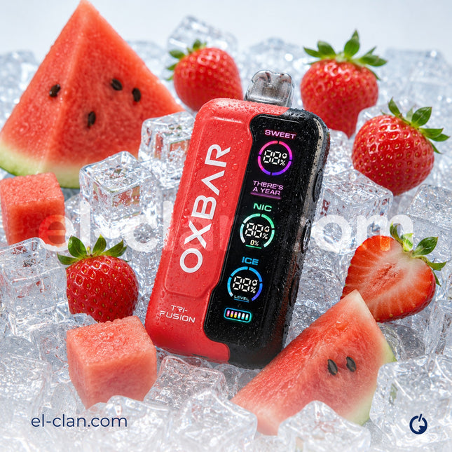Oxbar Super Cool 50k Watermelon Strawberry بطيخ فراولة ساقع جدا