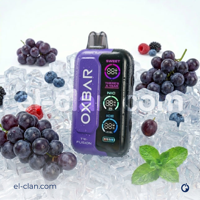 Oxbar Super Cool 50k Grape Rasberry عنب توت ساقع جدا