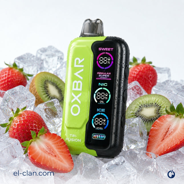 Oxbar Super Cool 50k Strawberry Kiwi فراولة كيوي ساقع جدا