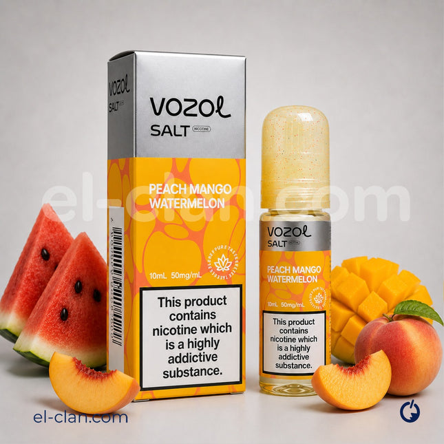 Vozol SaltNic  Peach Mango Watermelon خوخ مانجو بطيخ