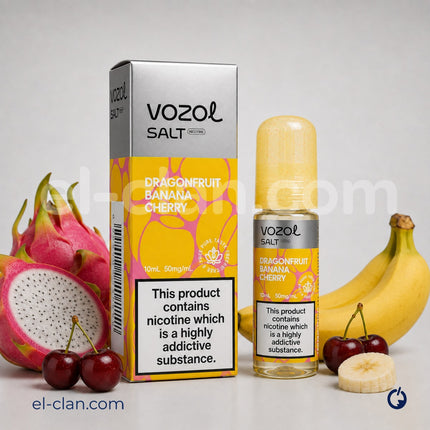Vozol SaltNic Dragon Fruit Banana Cherry دراجون فروت موز كريز