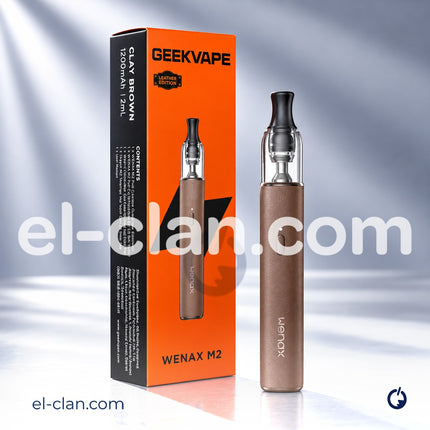جهاز فيب هاردوير بود Geekvape Wenax M2 مع عبوة بود صغيرة وأزرار للتحكم، يظهر بشكل واضح في الصورة.