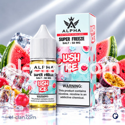 Alpha Super Cool Saltnic Lush Ice بطيخ ساقع جدا