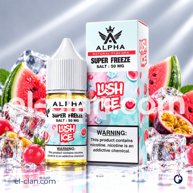Alpha Super Cool Saltnic Lush Ice بطيخ ساقع جدا