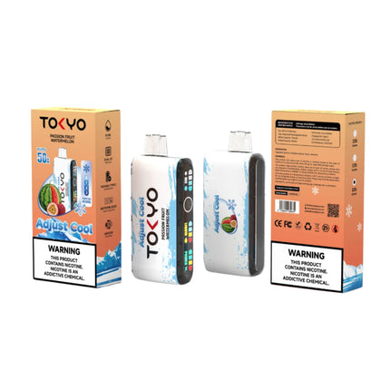 Tokyo Adjust Cool 50k Passion Fruit Watermelon Disposble باشون فروت بطيخ