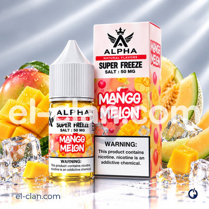Alpha Super Cool Saltnic Mango Melon مانجو كانتالوب ساقع جدا