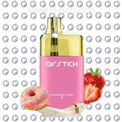 Air Stick 7K Strawberry Donut disposable دونتس فراولة - Air Stick -  الكلان فيب el-clan.