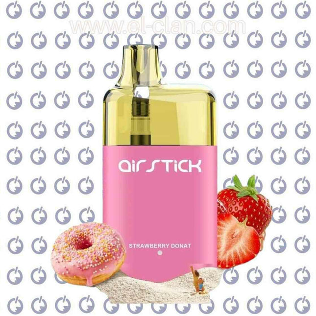 Air Stick 7K Strawberry Donut disposable دونتس فراولة - Air Stick -  الكلان فيب el-clan.