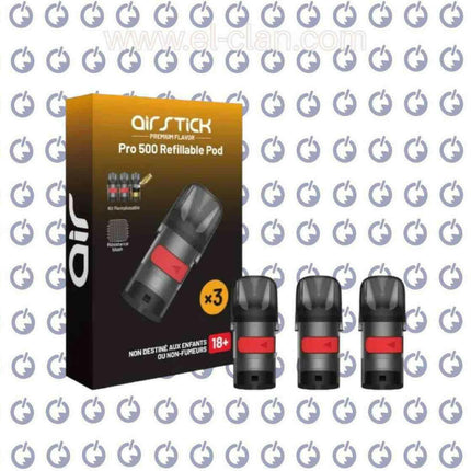 Air Stick Pro 500 pod cartridge غيار بود اير ستيك برو 500 - Air Stick -  الكلان فيب el-clan.