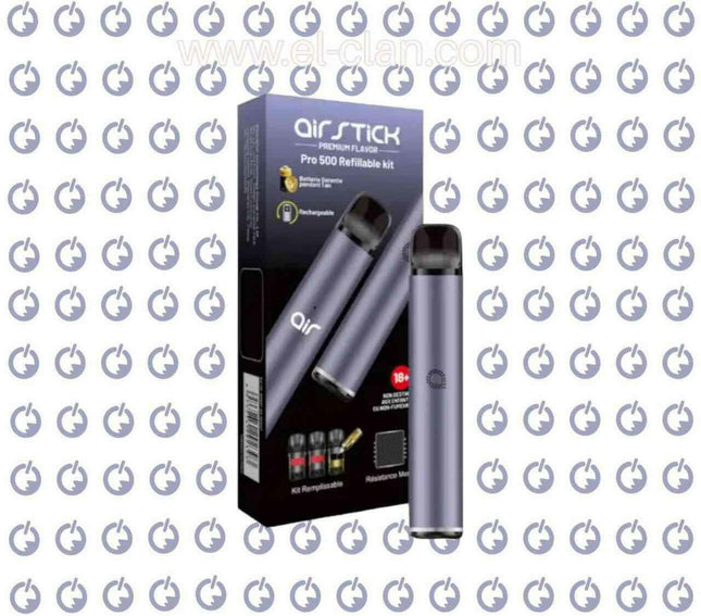 Air Stick Pro 500 Refillable kit اير ستيك برو 500 كيت - Air Stick -  الكلان فيب el-clan.