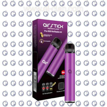 Air Stick Pro 500 Refillable kit اير ستيك برو 500 كيت - Air Stick -  الكلان فيب el-clan.