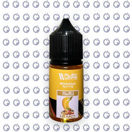 سائل فيب بنكهة موز ومكسرات من ماركة AlexVape، عبوة 30 مل بتركيبة ليكويد محلي بنكهة شهية