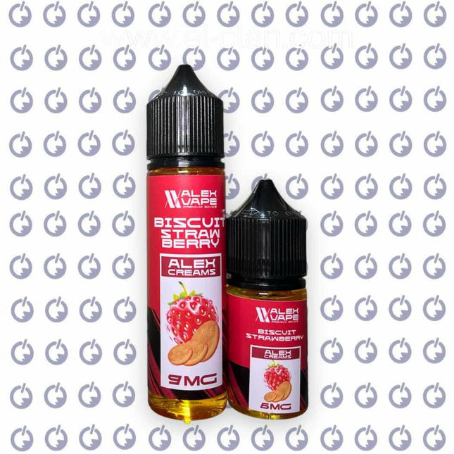 AlexVape Biscuit Strawberry بسكويت فراوله - AlexVape E-Juice -  الكلان فيب el-clan.