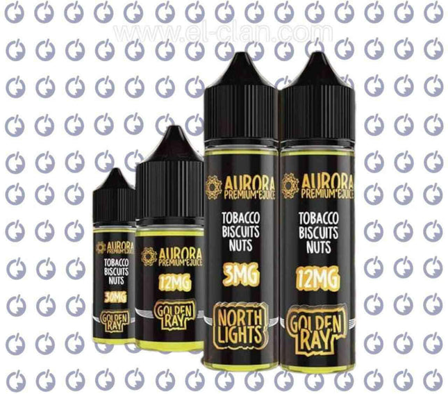 Aurora Golden Ray توباكو بسكويت مكسرات - Aurora E-Juice -  الكلان فيب el-clan.