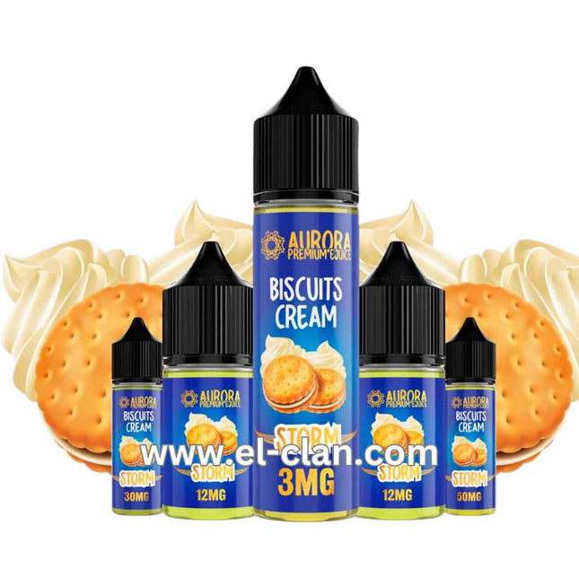 Aurora Storm Biscuits Cream بسكويت كريمي - Aurora E-Juice -  الكلان فيب el-clan.