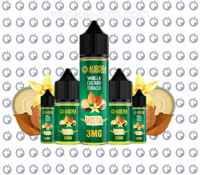 Aurora Vista توباكو فانيلا كاستر - Aurora E-Juice -  الكلان فيب el-clan.