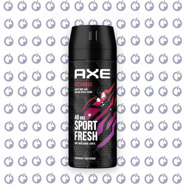 Axe Recharge Body Spray for Men اكس ريتشارج سبراي - Axe -  الكلان فيب el-clan.