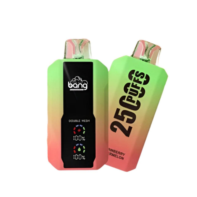 Bang 25K Strawberry Watermelon disposable vaporizer from Bang Disposable, featuring fresh strawberry and watermelon flavor.