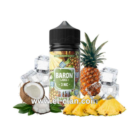 Baron Ice Pinacolada اناناس جوزهند ساقع - Baron E-juice -  الكلان فيب el-clan.