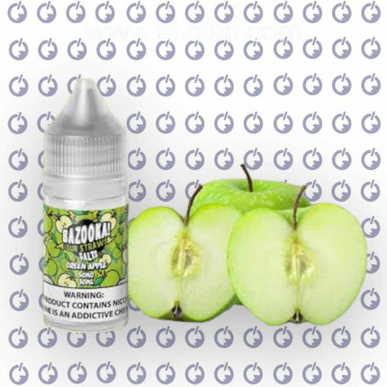 Bazooka SaltNic Green Apple تفاح - Bazooka -  الكلان فيب el-clan.