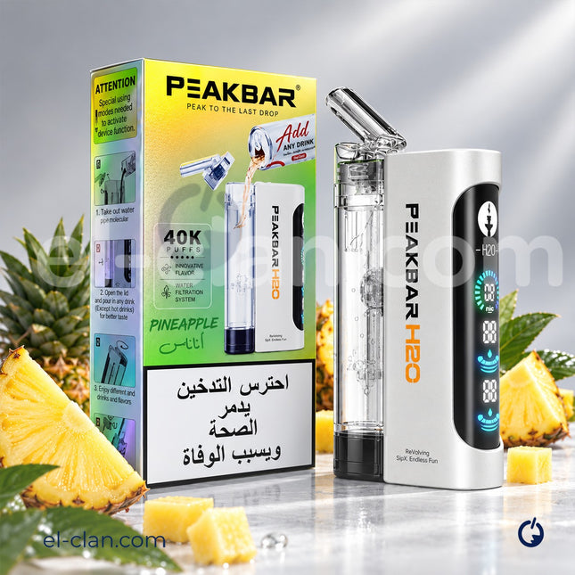 PeakBar H2O 40K Pineapple Disposable اناناس