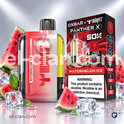 Dr vapes Oxbar 50k Watermelon Ice Disposable بطيخ ساقع