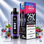 Crown Bar Alfakher Ice Adjust 25K Blueberry Raspberry Disposable الفاخر توت ساقع