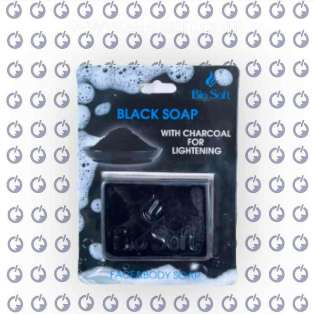 Bio Soft Black Soap Face & Body Soap صابون الوجه والجسم - Bio Soft -  الكلان فيب el-clan.