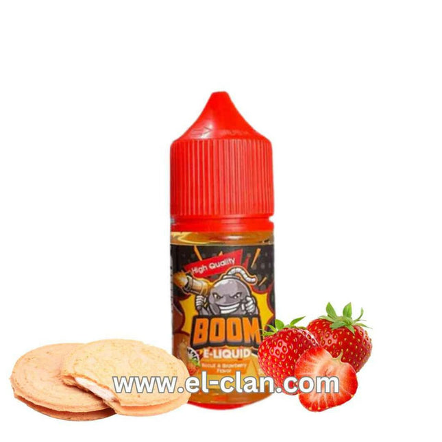 Boom بسكويت فراوله - Boom E-Juice -  الكلان فيب el-clan.