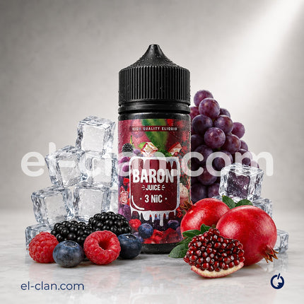 Baron Ice Pomegranate Grape Berry آيس رمان عنب توت
